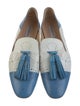 Fratelli Rossetti Leather Colorblock Pattern Loafers