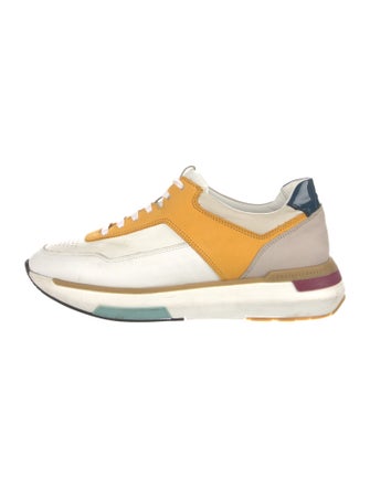 Fratelli Rossetti Leather Colorblock Pattern Sneakers