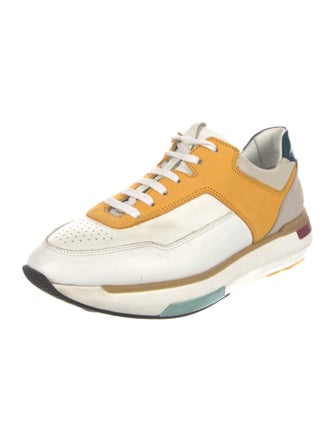 Fratelli Rossetti Leather Colorblock Pattern Sneakers