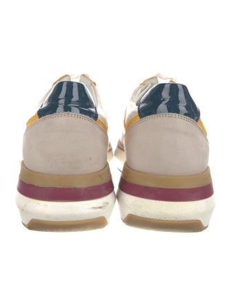 Fratelli Rossetti Leather Colorblock Pattern Sneakers