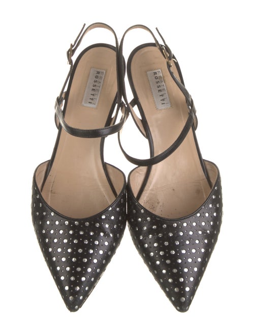 Fratelli Rossetti Leather Printed Slingback Flats