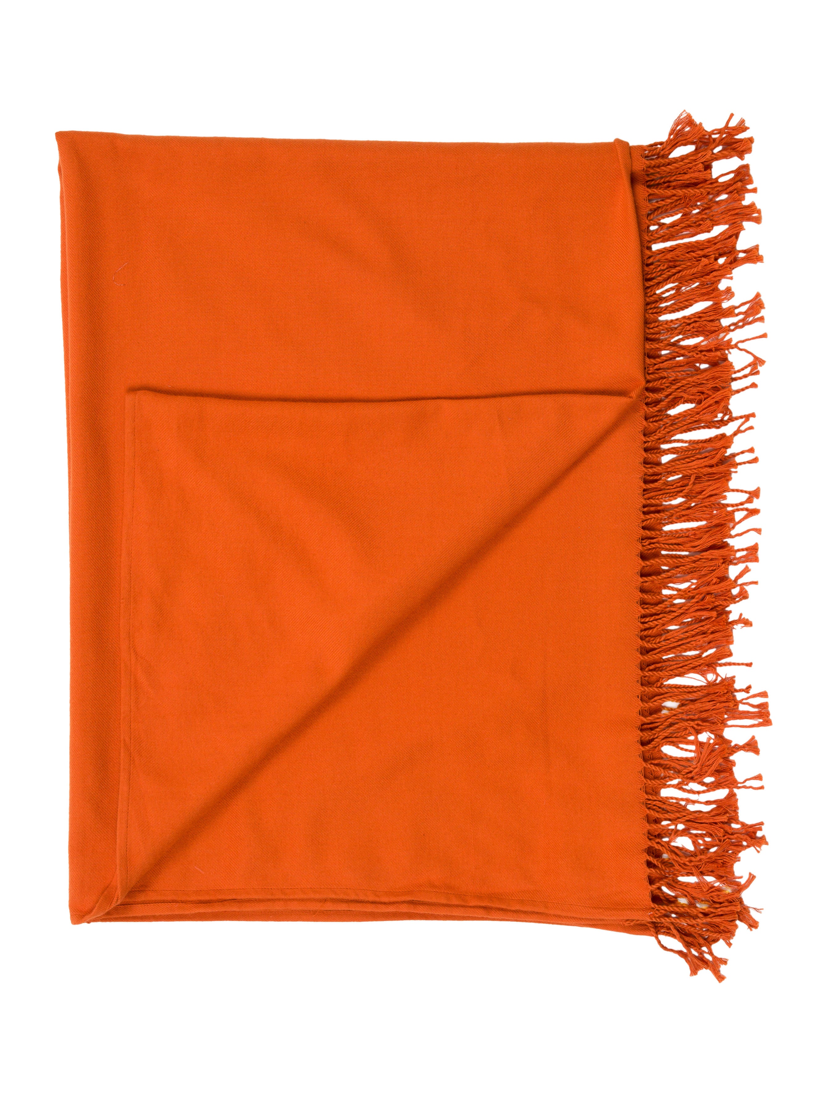 Frette Fringe Throw Blanket Pillows And Throws FRT20118 The RealReal