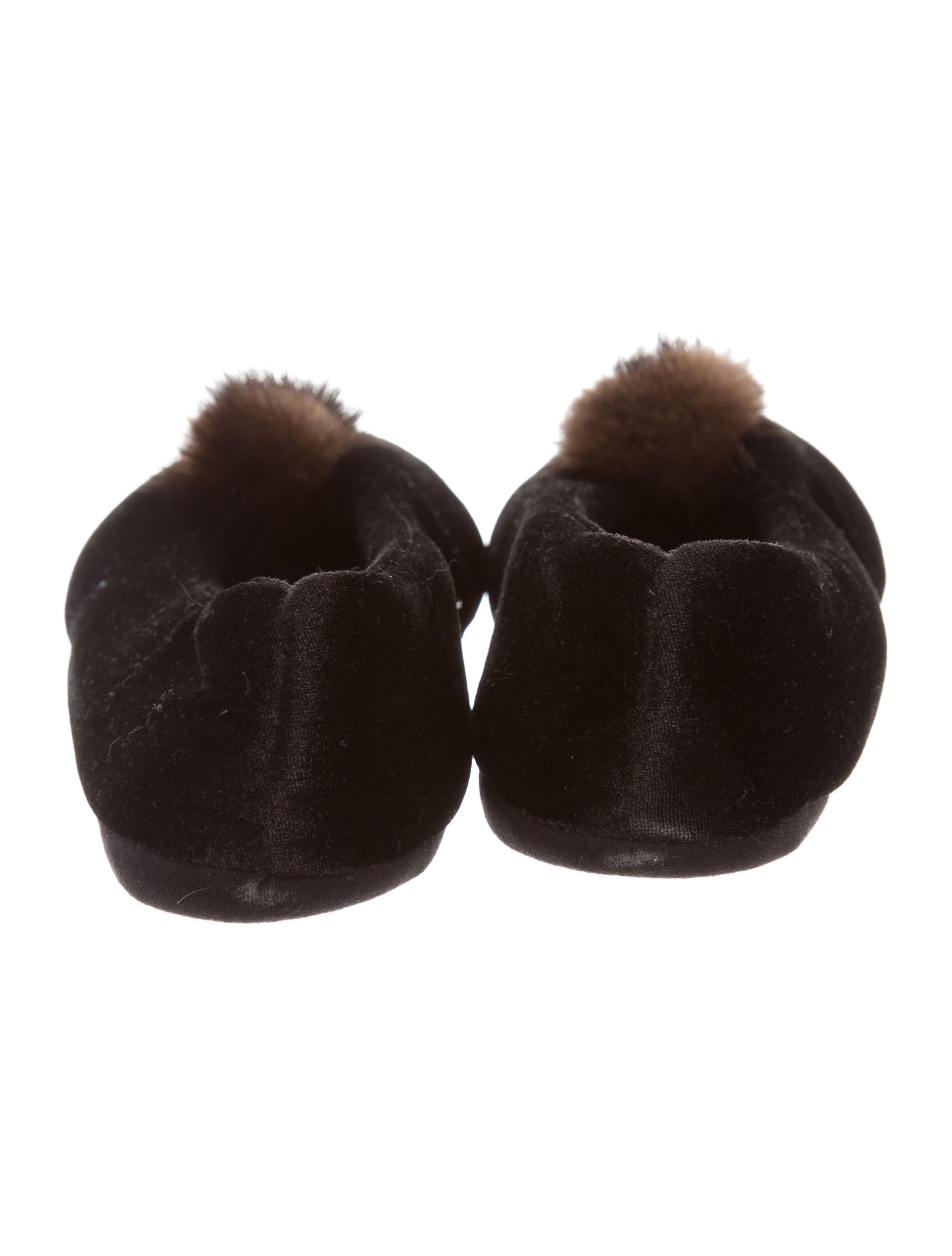 frette slippers frette mink fur trimmed velvet slippers shoes frt20156 frette slippers frette mink fur trimmed velvet slippers shoes frt20156