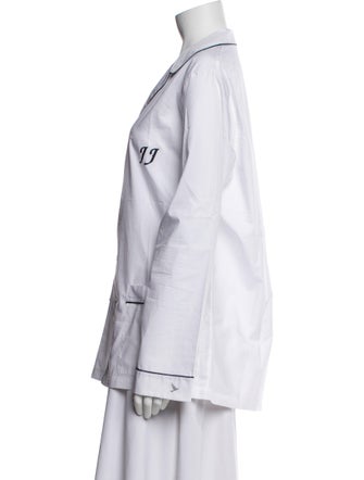 Frette Long Sleeve Button-Up Top