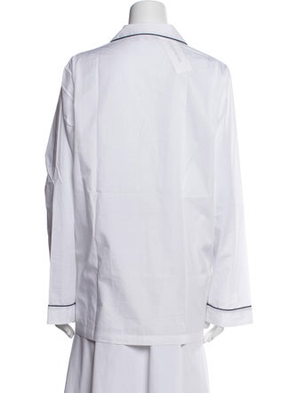 Frette Long Sleeve Button-Up Top