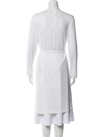 Frette Lace Trim Embellishment Robe