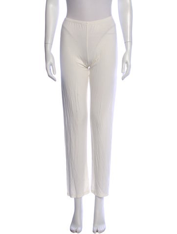 Pre-owned Frette Straight Leg Pants In Neutral