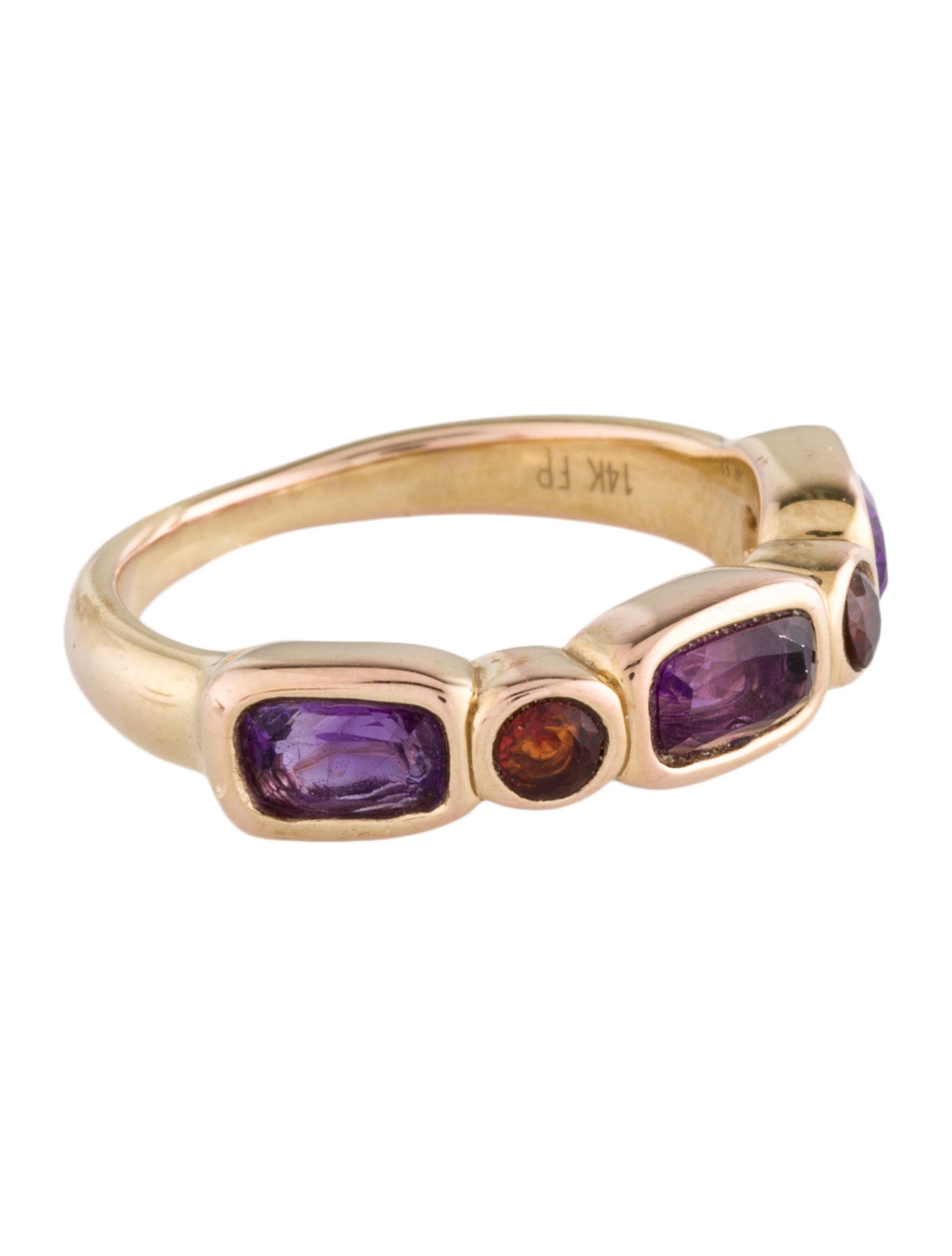 Fry Powers 14K Amethyst & Garnet Ring