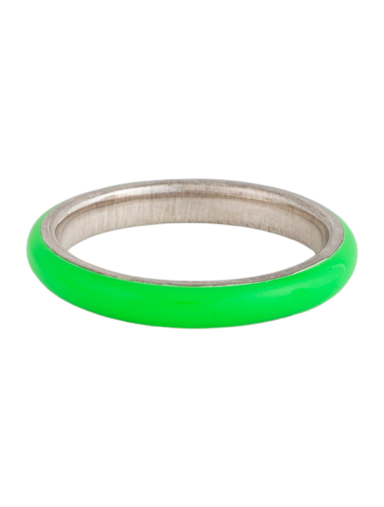 Fry Powers Enamel Thin Band Ring