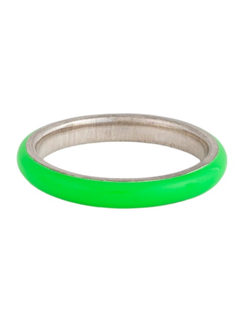 Fry Powers Enamel Thin Band Ring