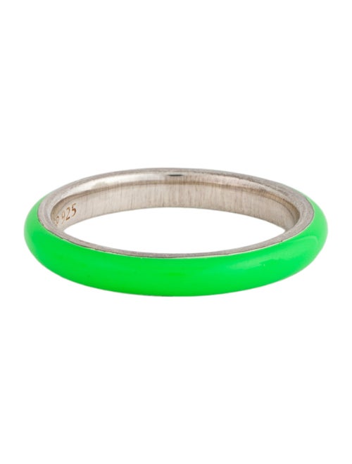 Fry Powers Enamel Thin Band Ring