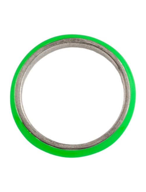 Fry Powers Enamel Thin Band Ring