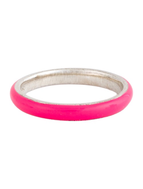 Fry Powers Enamel Thin Band Ring