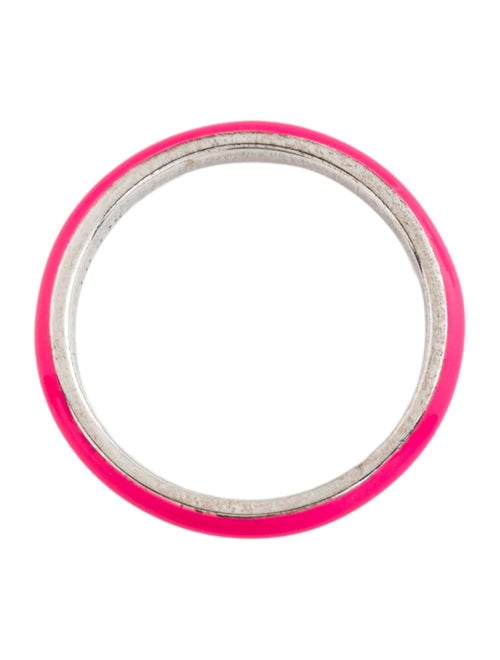 Fry Powers Enamel Thin Band Ring