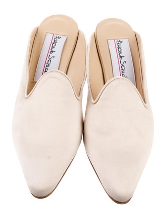 Fernando Sanchez Satin Mules