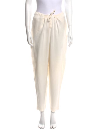 Fernando Sanchez Silk Skinny Leg Pants