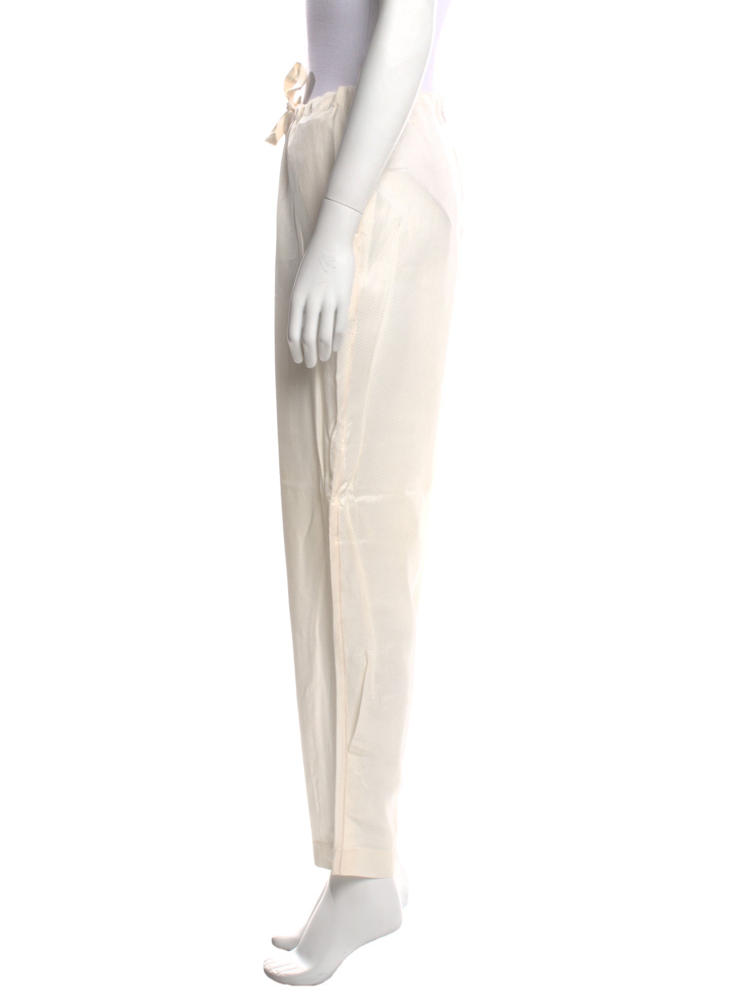 Fernando Sanchez Silk Skinny Leg Pants