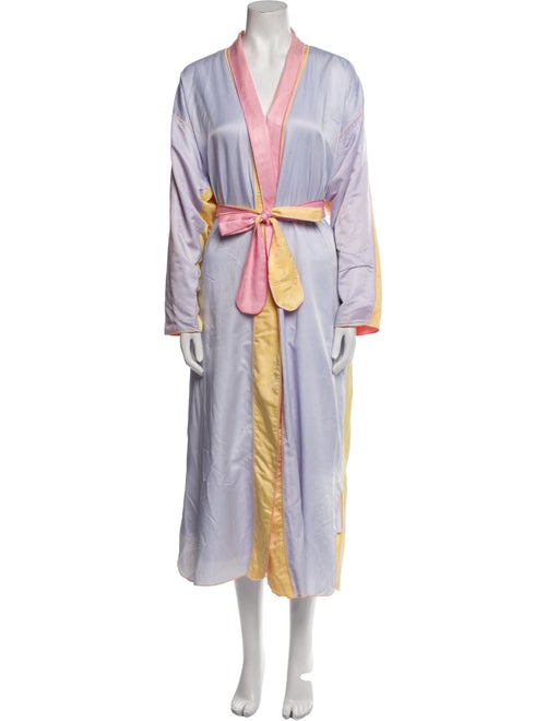 Fernando Sanchez Colorblock Pattern Trench Coat