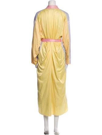 Fernando Sanchez Colorblock Pattern Trench Coat