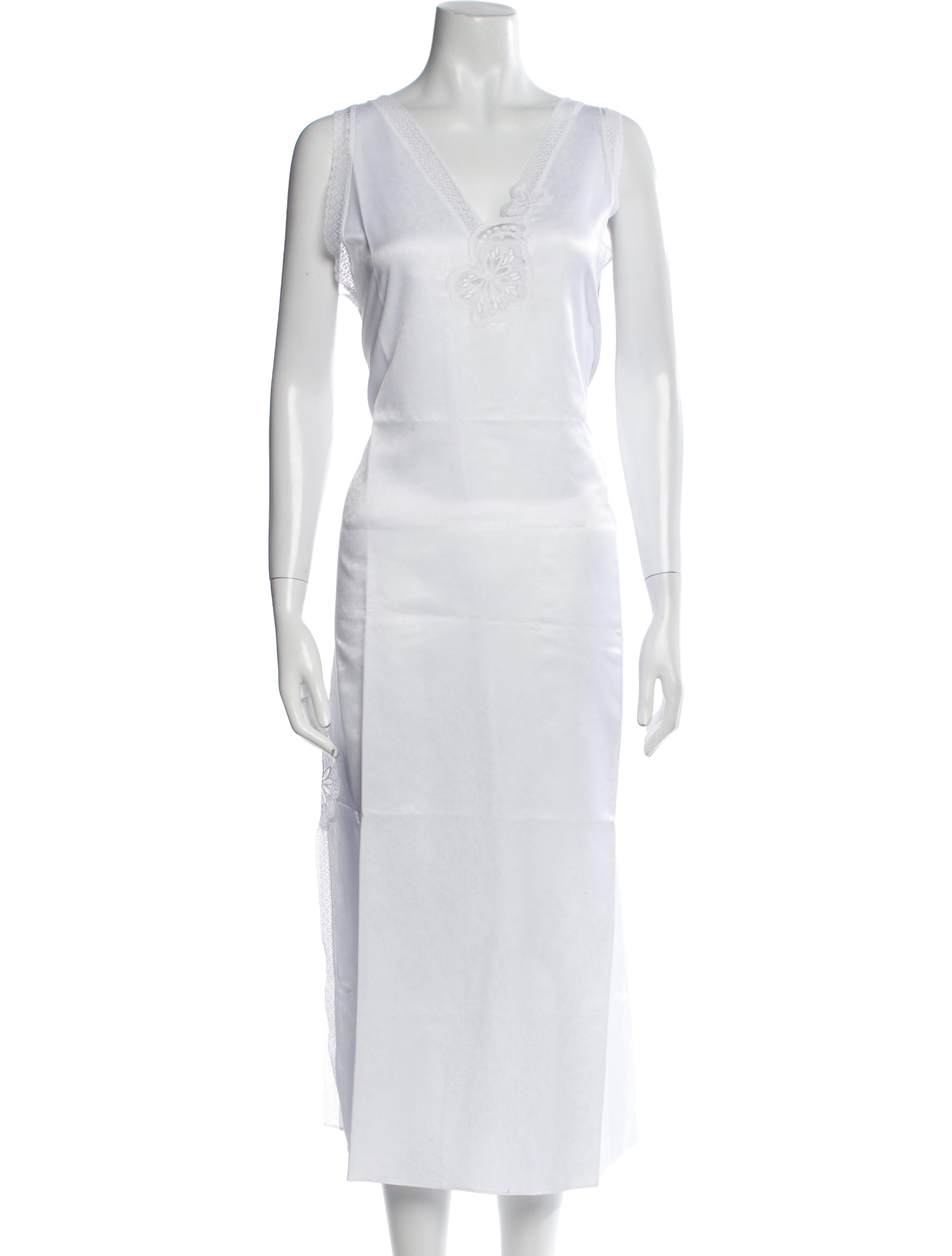 Fernando Sanchez V-Neck Long Dress w/ Tags