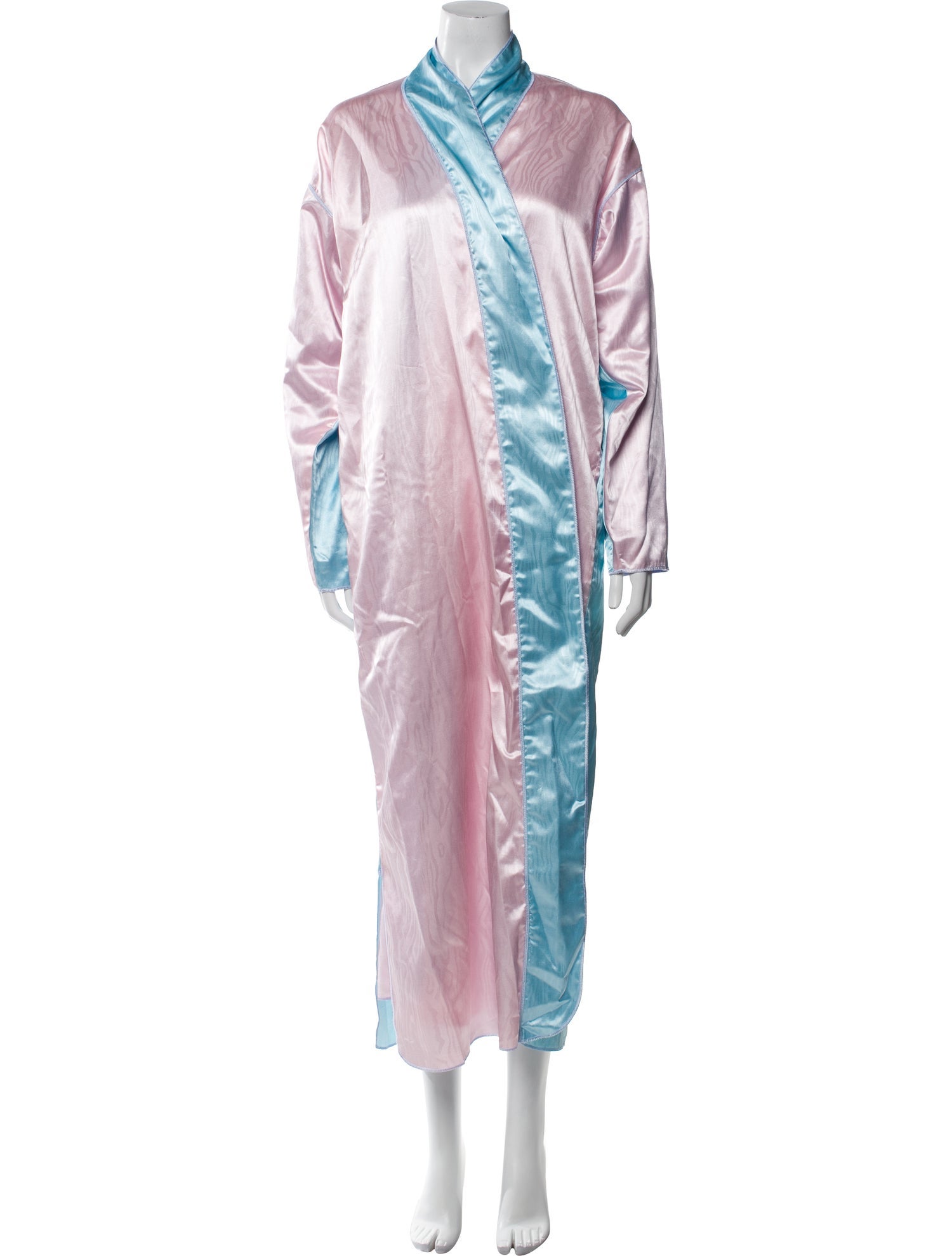 Fernando Sanchez Colorblock Pattern Robe