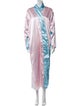 Fernando Sanchez Colorblock Pattern Robe