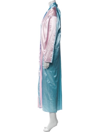 Fernando Sanchez Colorblock Pattern Robe