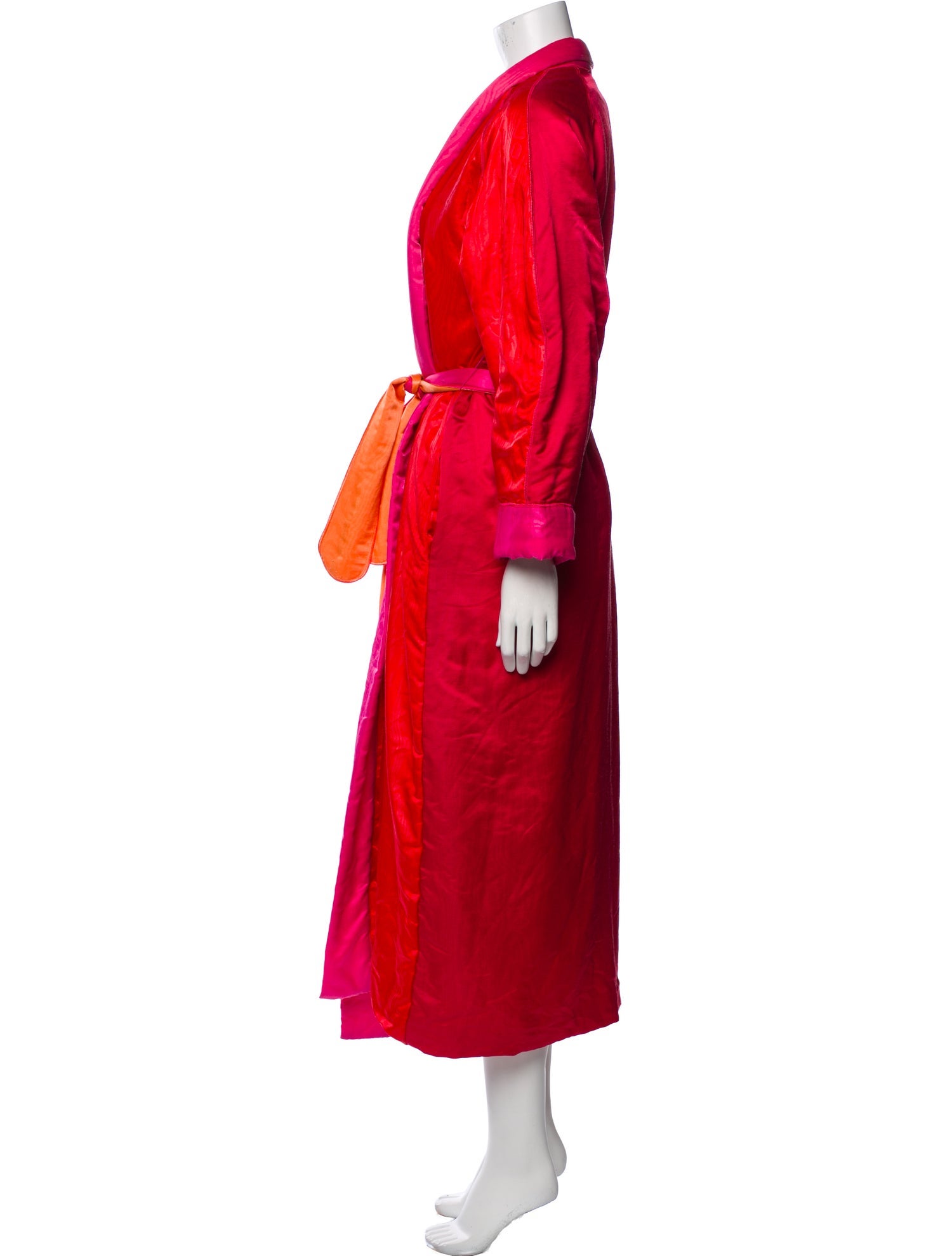 Fernando Sanchez Nylon Colorblock Pattern Robe