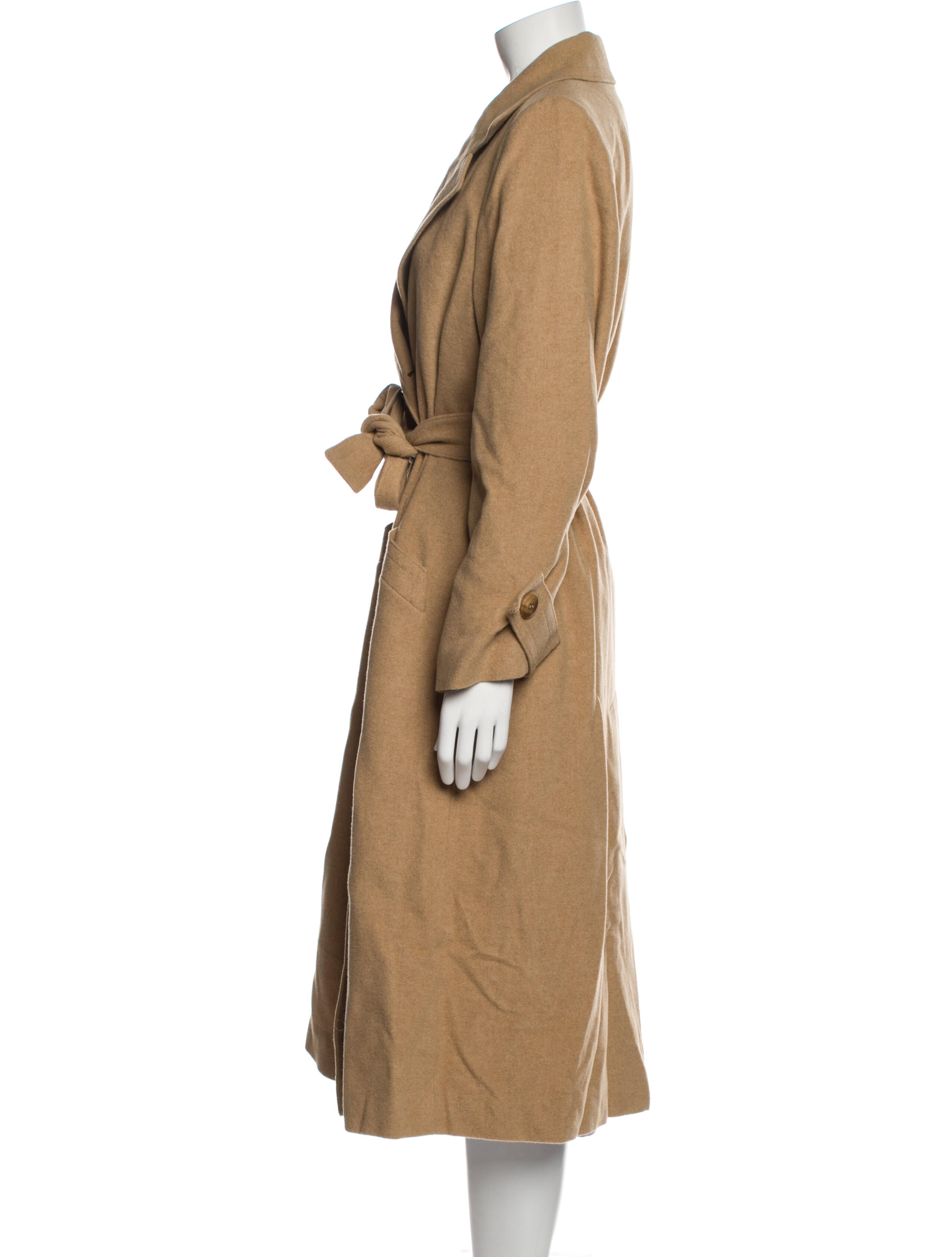 Fleurette Camel Hair Trench Coat w/ Tags Neutrals Coats, Clothing