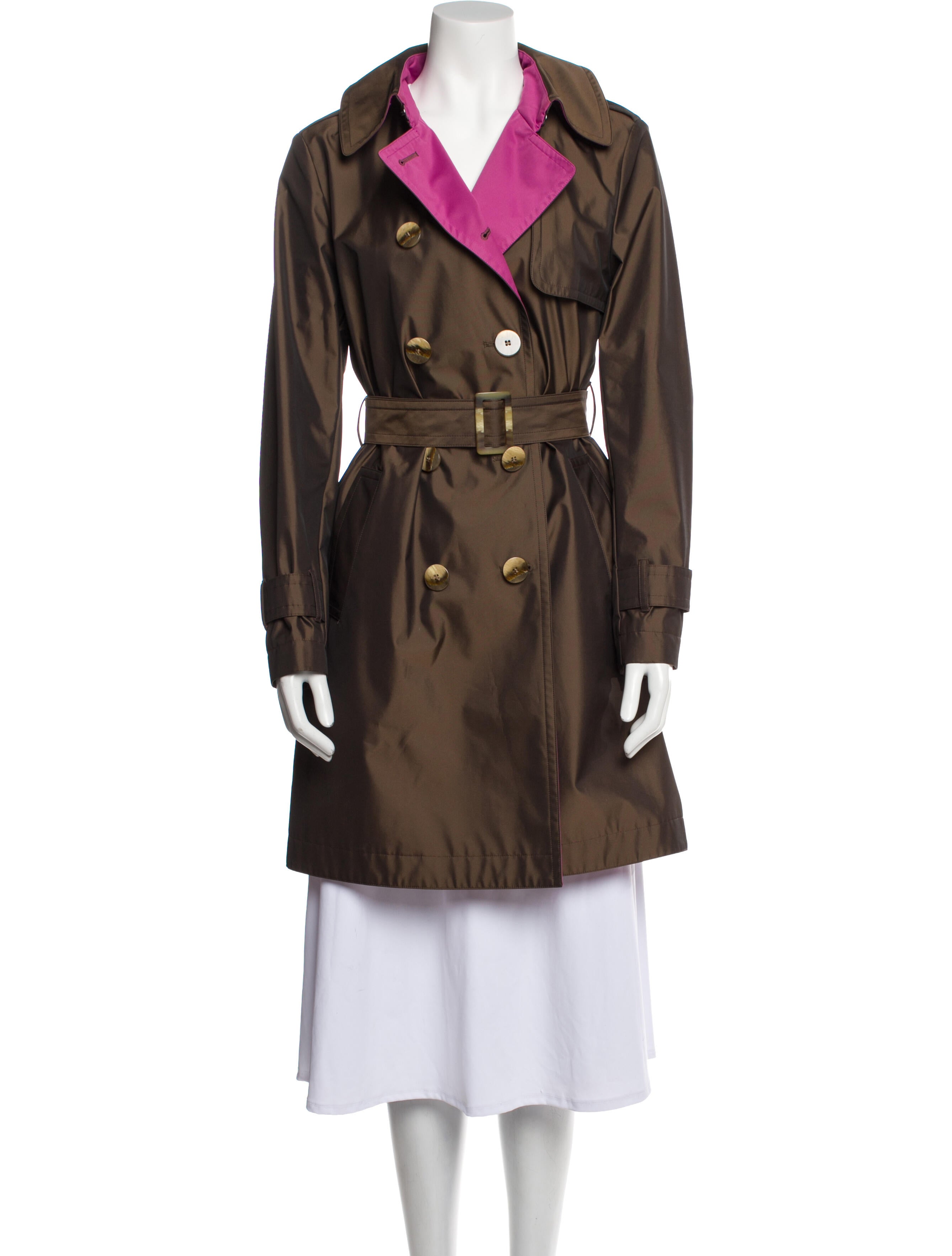 Fleurette Rain Coat Brown Coats, Clothing FTT20816 The RealReal