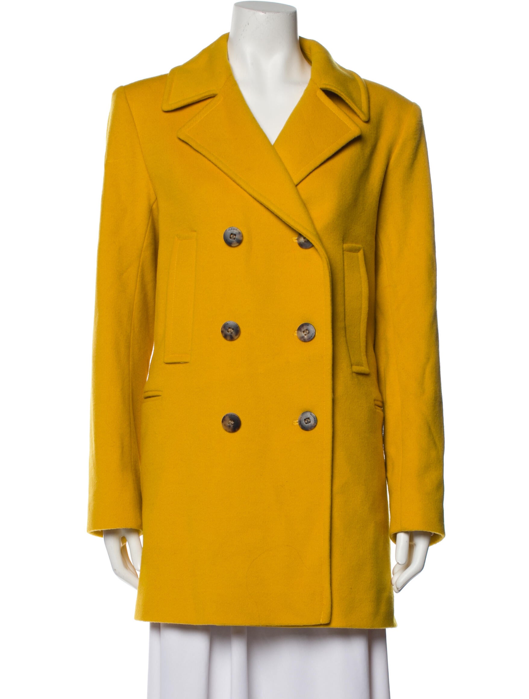Fleurette Peacoat Yellow Coats, Clothing FTT21022 The RealReal