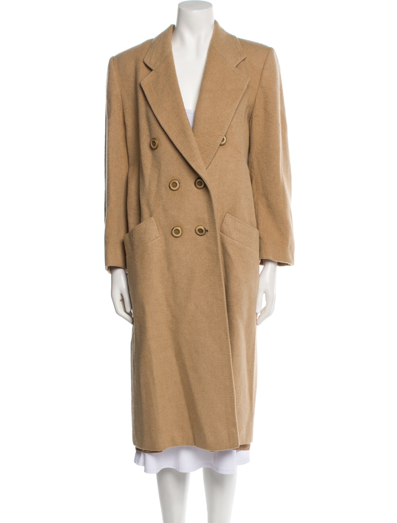 Fleurette Vintage Camel Hair Peacoat