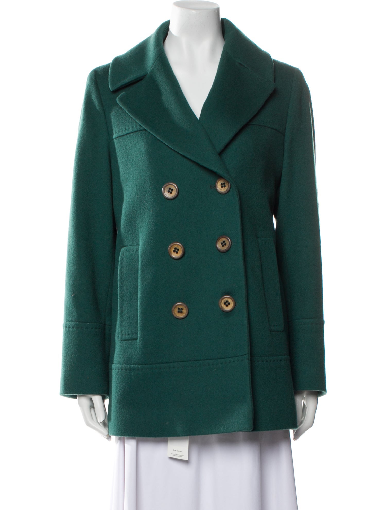 Fleurette Wool Peacoat