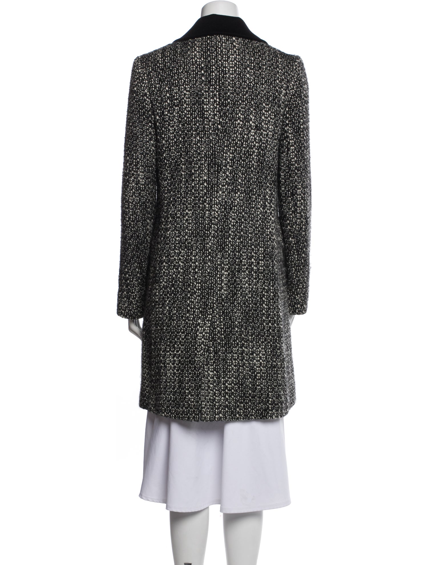 Fleurette Wool Tweed Pattern Coat