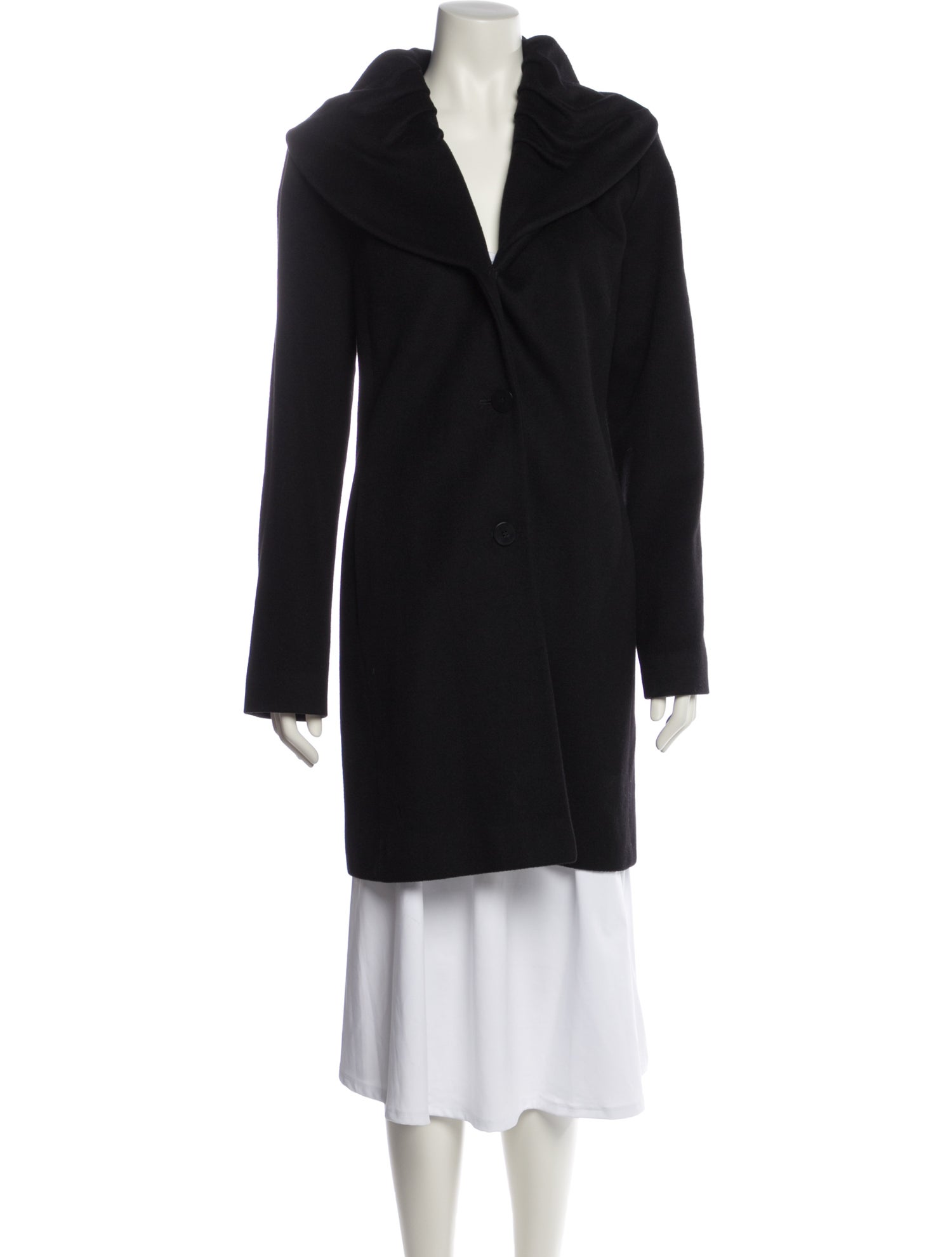 Fleurette Wool Faux Fur Coat