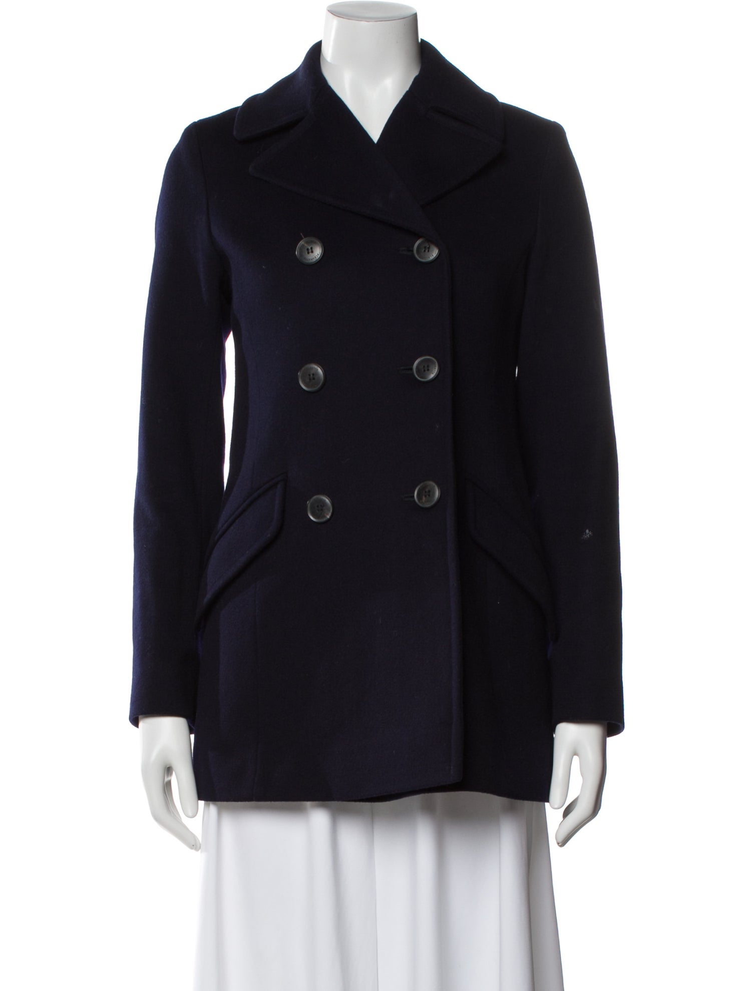 Fleurette Wool Peacoat