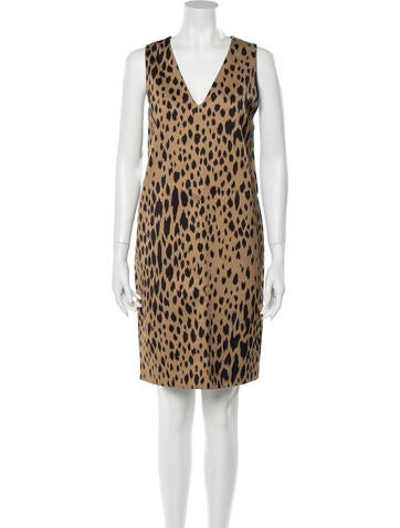 Fausto Puglisi Dresses Animal Print Knee-Length Dress Us4, It40 | S