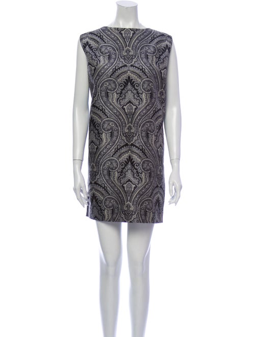 Fausto Puglisi Paisley Print Mini Dress Black