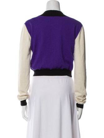 Fausto Puglisi Cashmere Colorblock Pattern Sweater