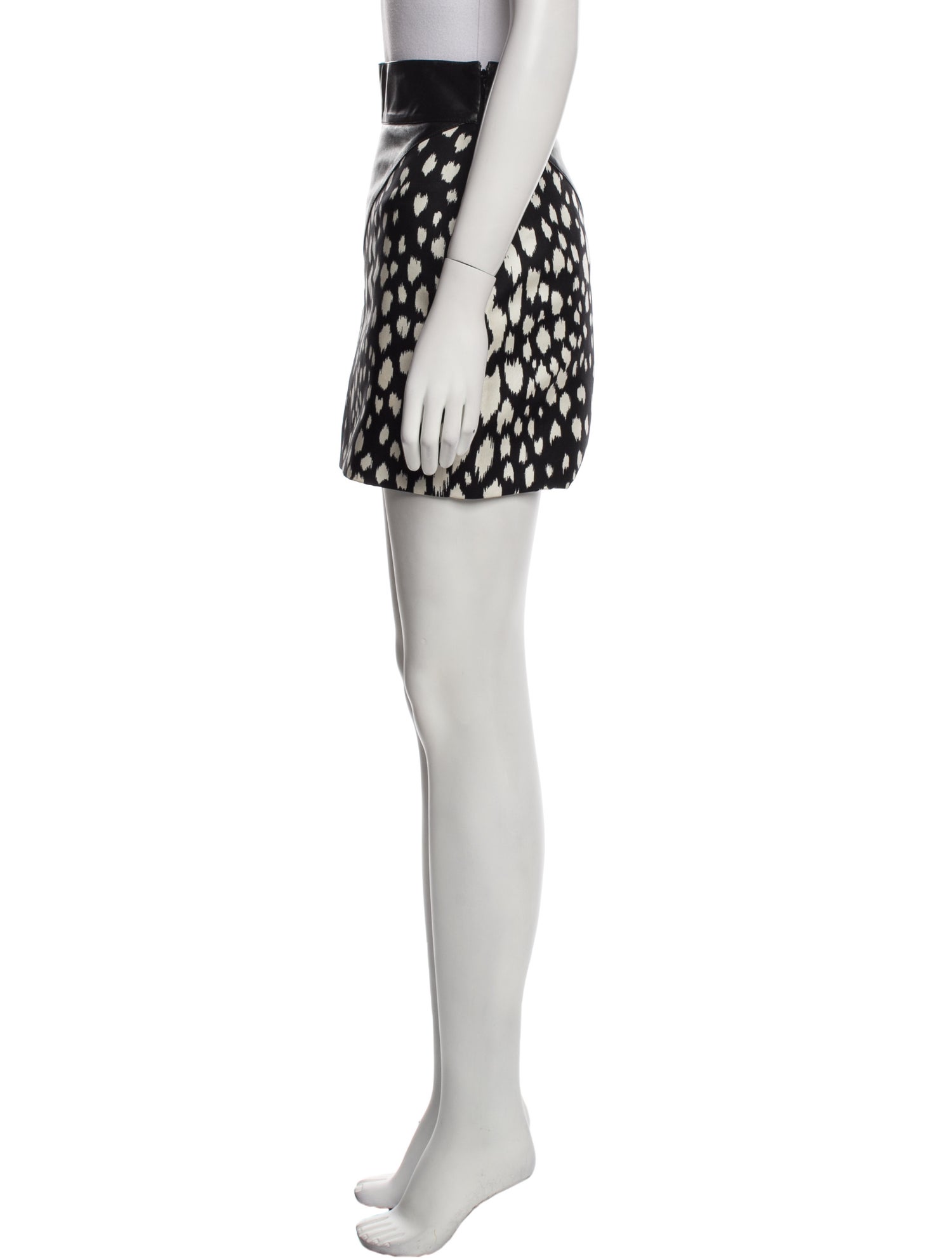 Fausto Puglisi Leather Mini Skirt