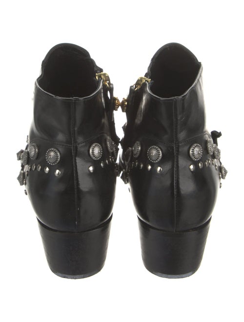 Fausto Puglisi Leather Studded Accents Boots