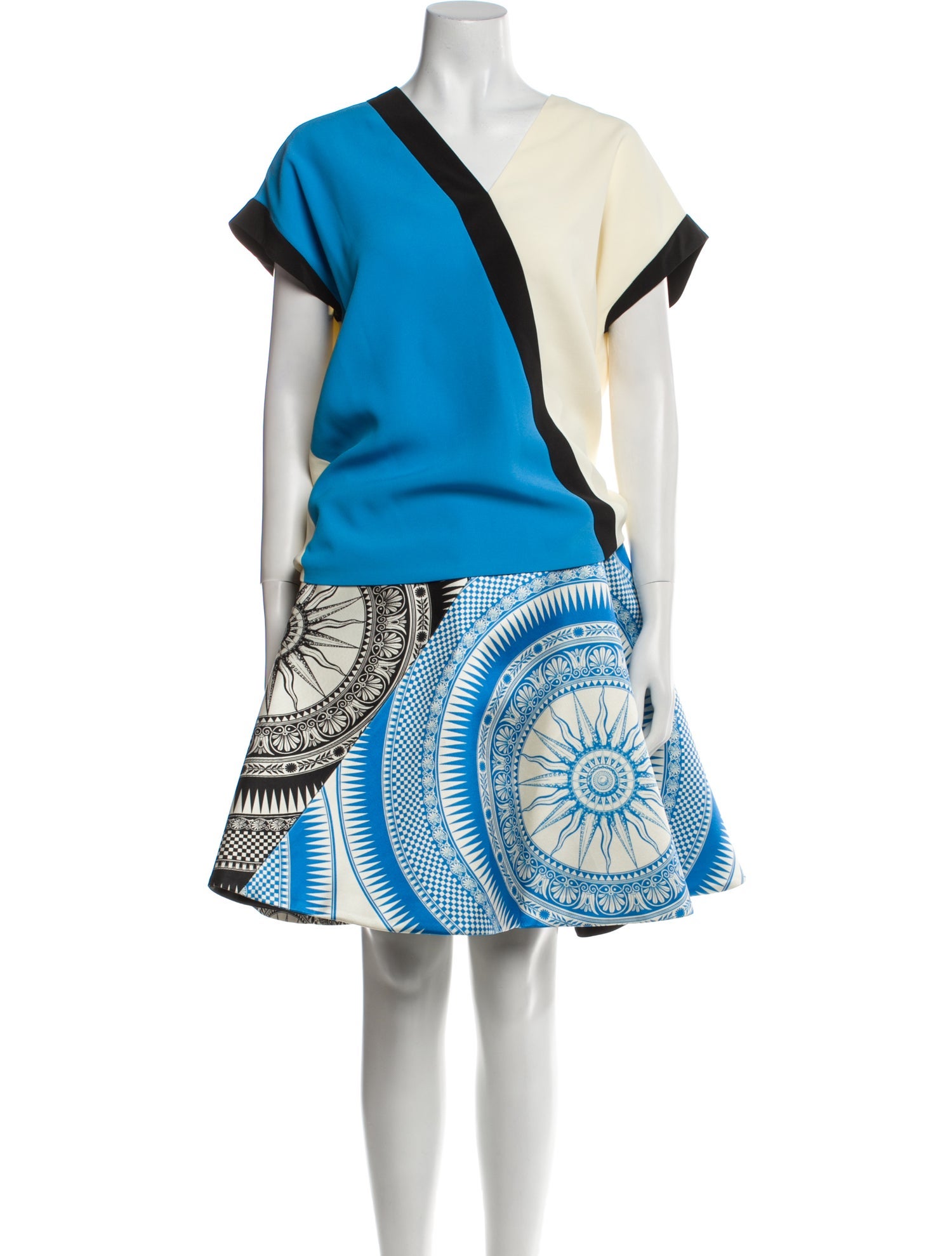 Fausto Puglisi Silk Printed Skirt Set w/ Tags