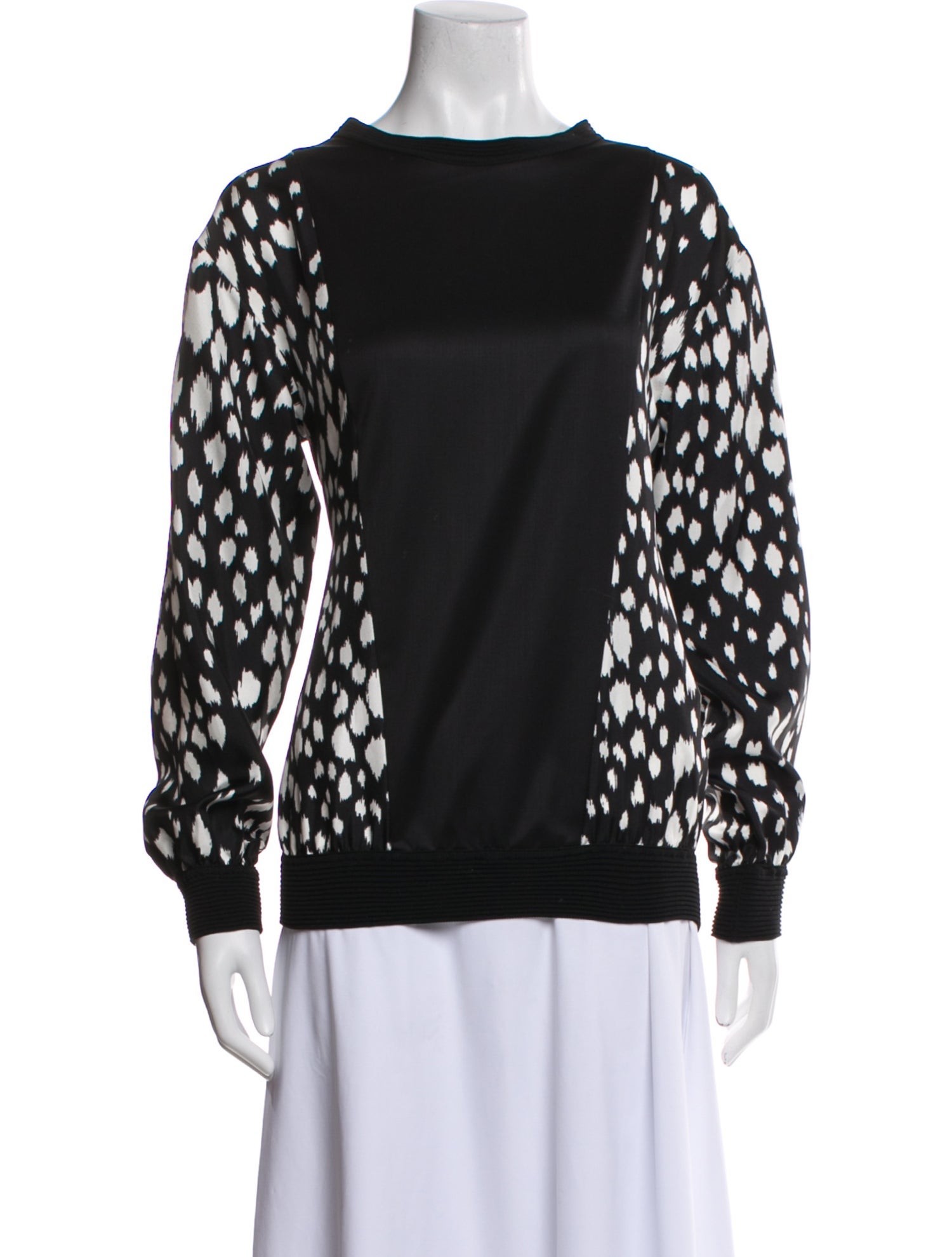 Fausto Puglisi Silk Animal Print Sweatshirt
