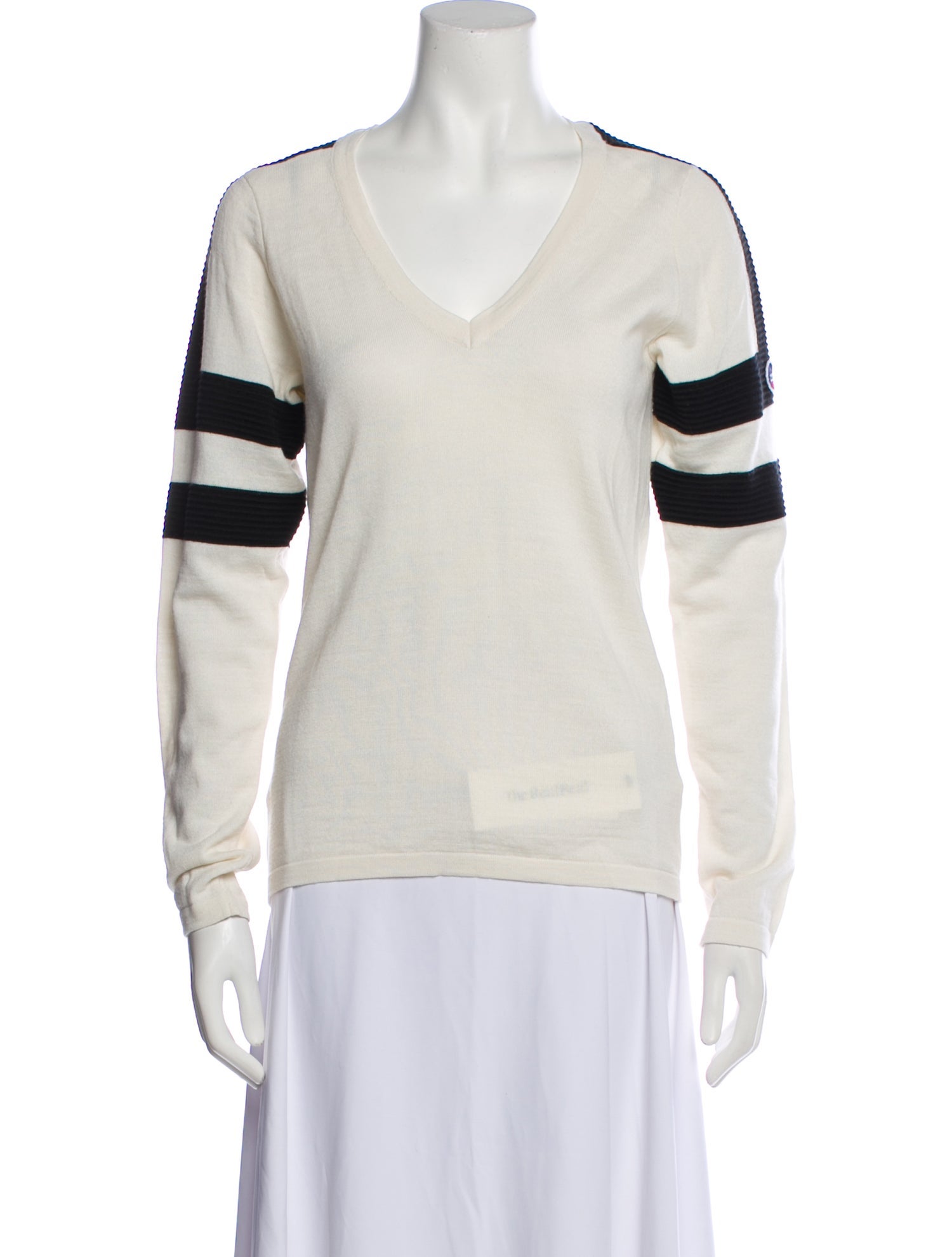 Fusalp Striped V-Neck Sweater