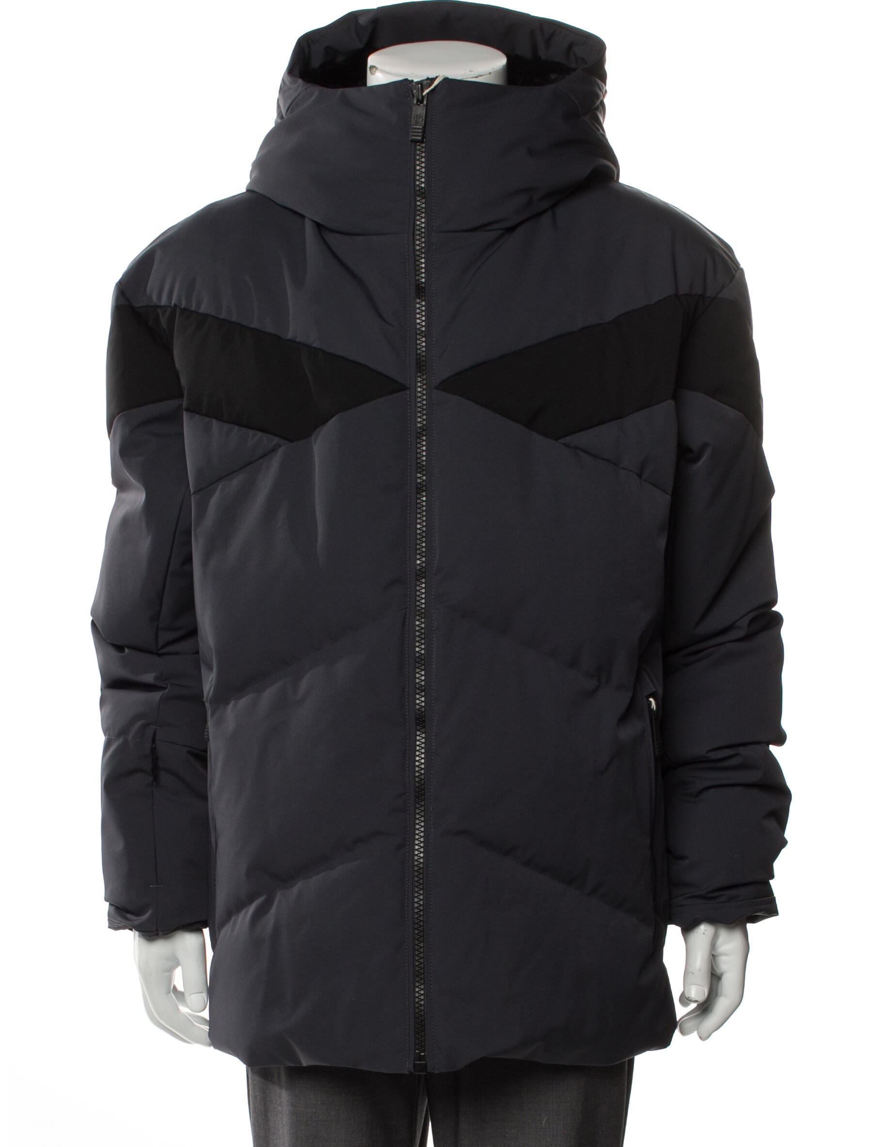 Fusalp Colorblock Pattern Puffer Coat