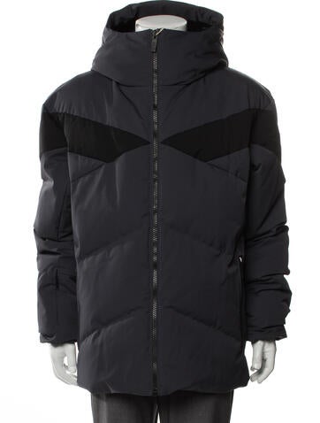 Fusalp Outerwear Colorblock Pattern Puffer Coat 4XL