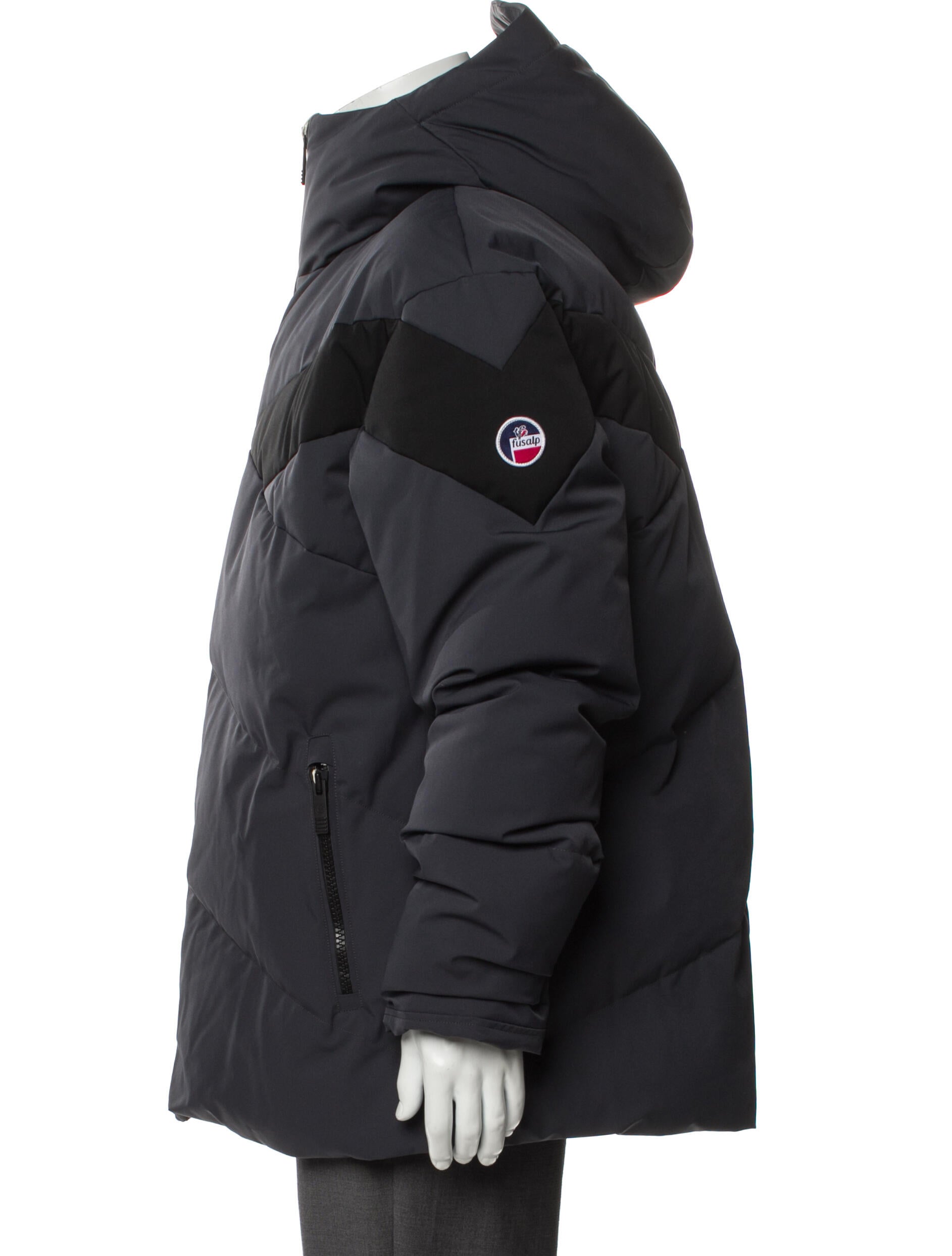 Fusalp Colorblock Pattern Puffer Coat