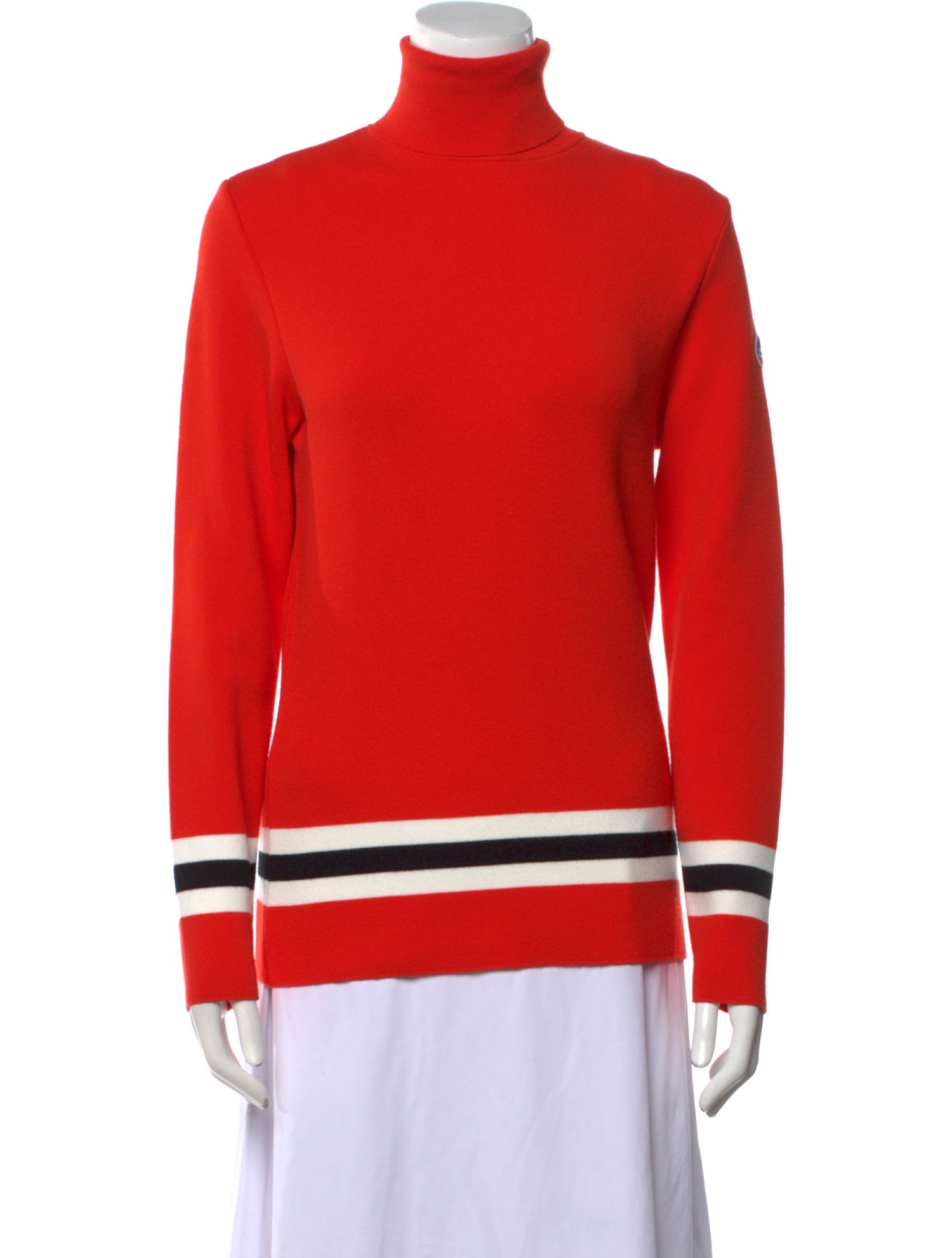 Fusalp Striped Turtleneck Sweater w/ Tags