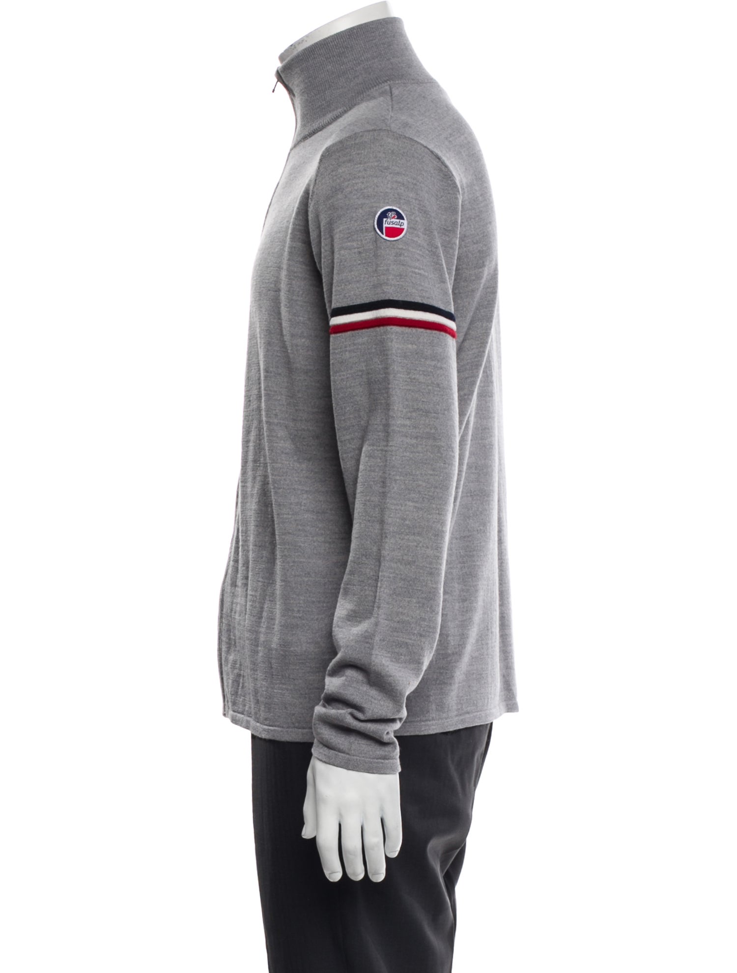 Fusalp Wool Turtleneck Cardigan