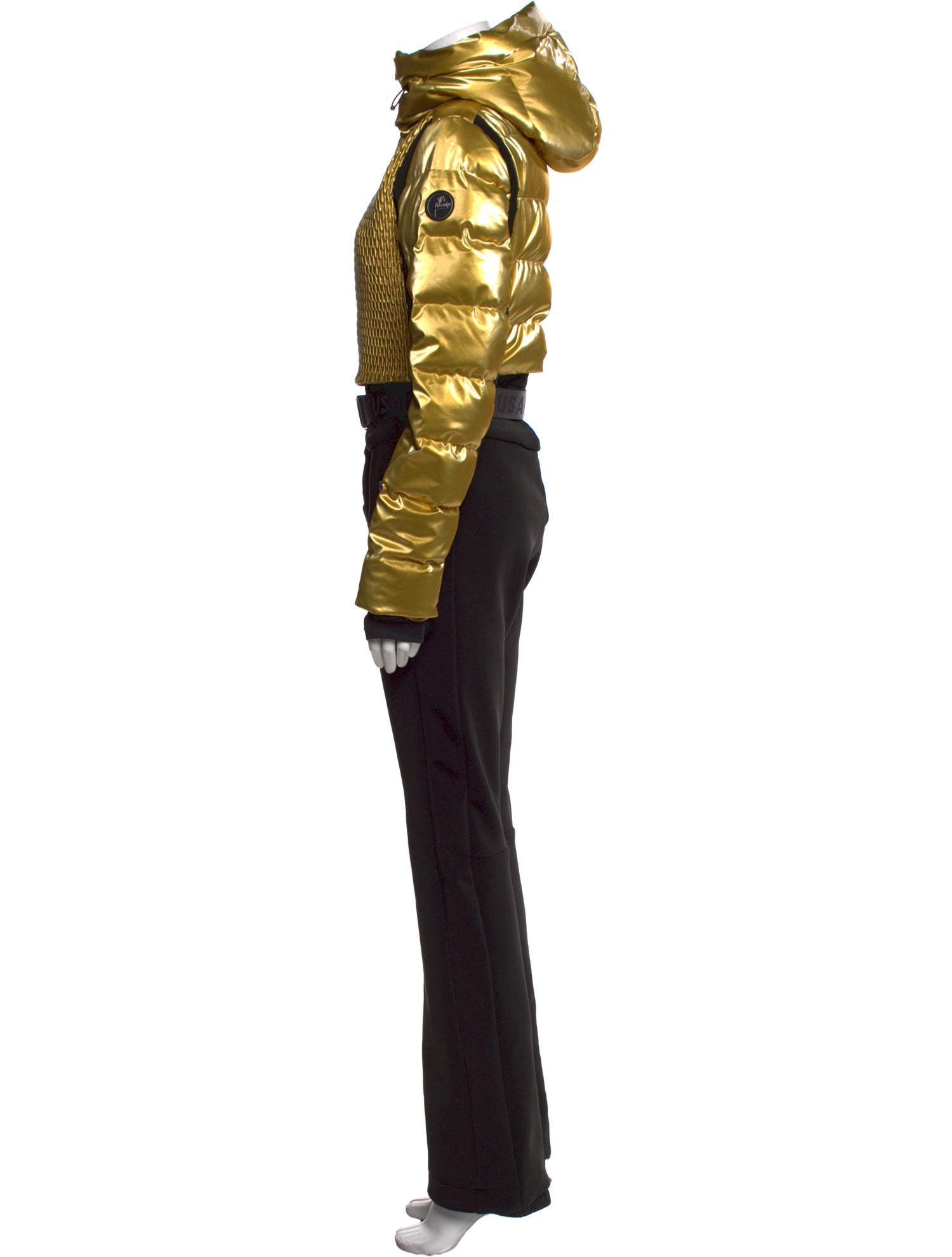 Fusalp Colorblock Pattern Turtleneck Jumpsuit